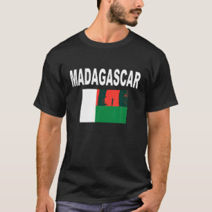 Madagaskar Flag Cool madagassische Fahne Männer Fr T-Shirt
