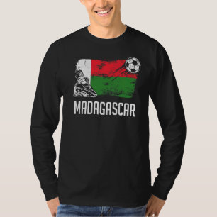 Madagaskar Flag Jersey Madagaskar Fußballmannschaf T-Shirt