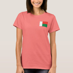 Madagaskar Flag + Karte T - Shirt
