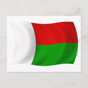 Madagaskar-Flag Postkarte