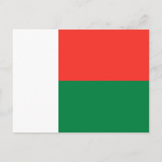 Madagaskar-Flag Postkarte (Vorderseite)