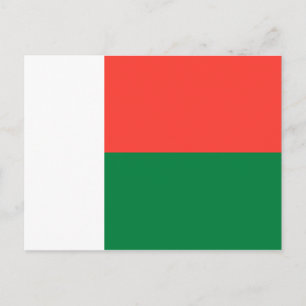 Madagaskar-Flag Postkarte