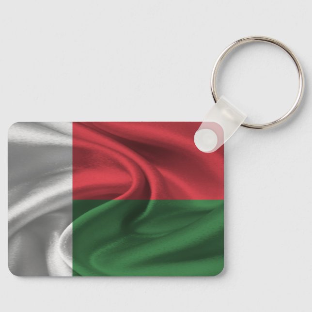 Madagaskar Flag Schlüsselanhänger (Vorderseite)