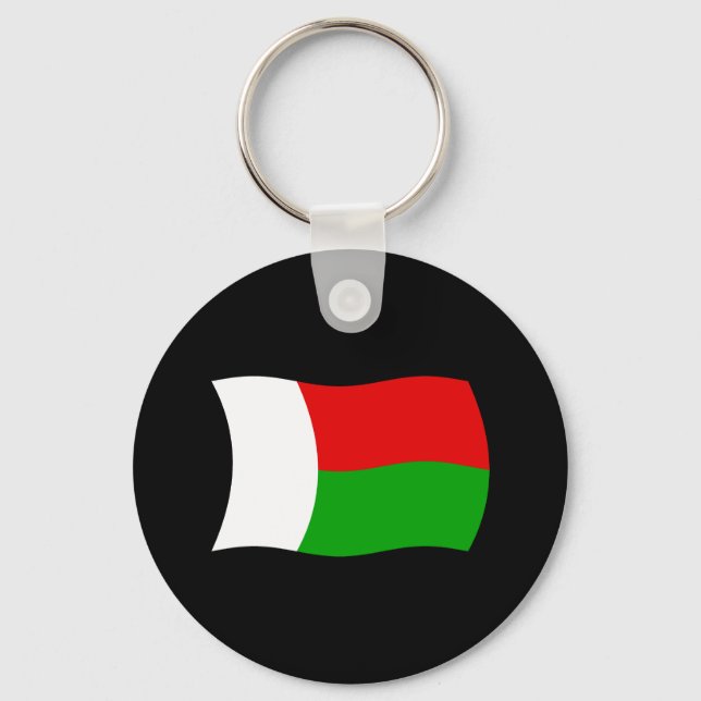 Madagaskar Flag Schlüsselanhänger (Vorderseite)