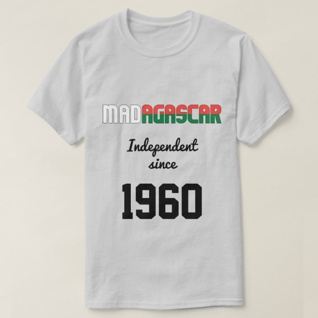 Madagaskar Flag Unabhängigkeit Feier T-Shirt (Design vorne)