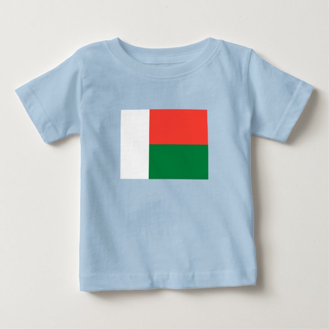 Madagaskar-Flagge Baby T-shirt (Vorderseite)