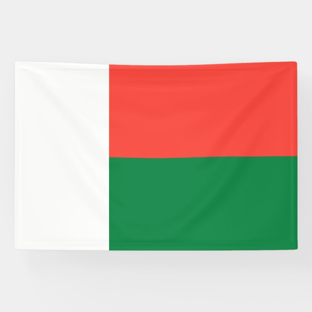 Madagaskar-Flagge Banner (Horizontal)