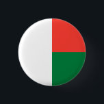 Madagaskar-Flagge Button<br><div class="desc">Patriotische Flagge Madagaskars.</div>