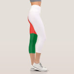 Madagaskar-Flagge Capri Leggings<br><div class="desc">Patriotische Flagge Madagaskars.</div>