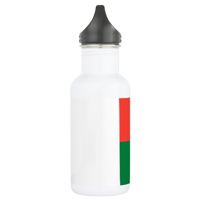 Madagaskar-Flagge Edelstahlflasche (Links)