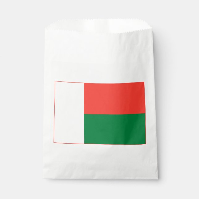 Madagaskar-Flagge Geschenktütchen (Vorderseite)