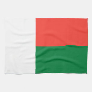 Madagaskar-Flagge Geschirrtuch