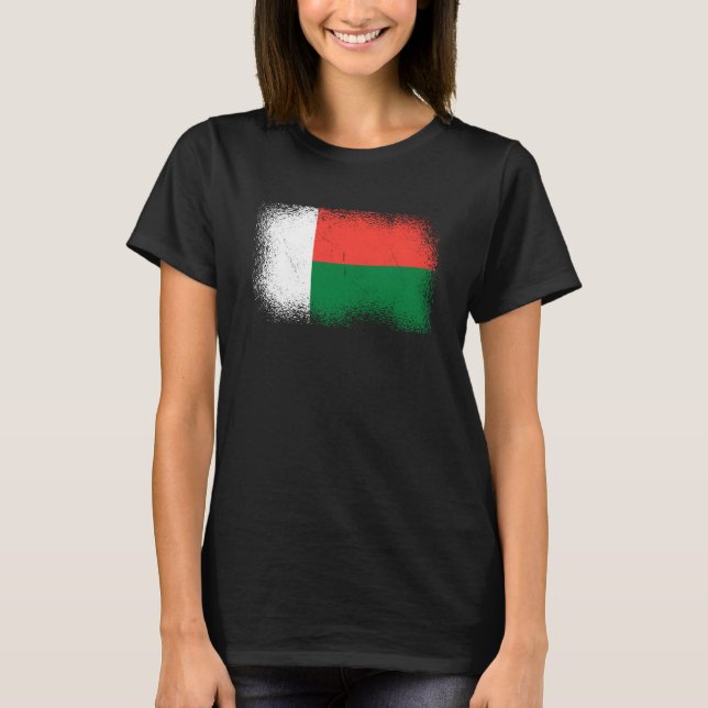 Madagaskar-Flagge Madagaskar T-Shirt (Vorderseite)