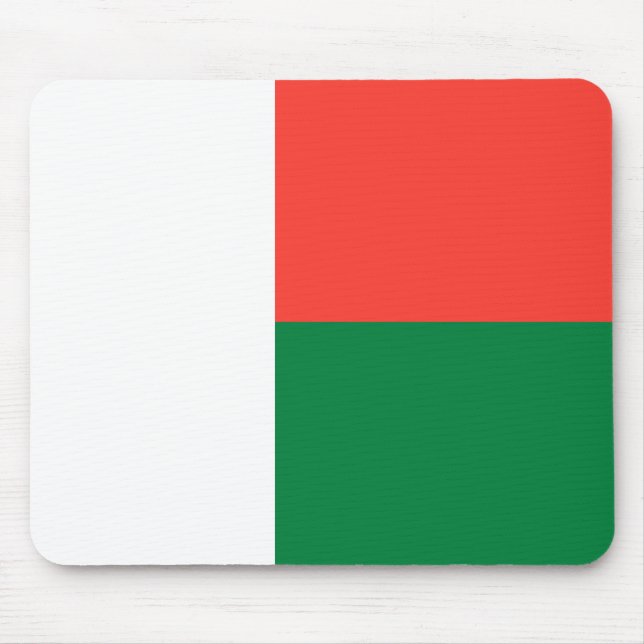 Madagaskar-Flagge Mousepad (Vorne)