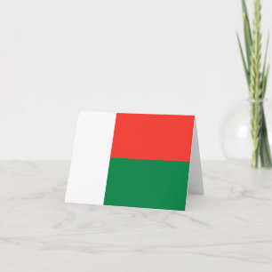 Madagaskar-Flagge Notizkarte Karte