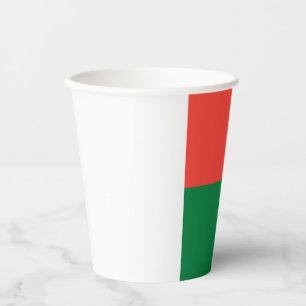 Madagaskar-Flagge Pappbecher