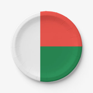 Madagaskar-Flagge Pappteller