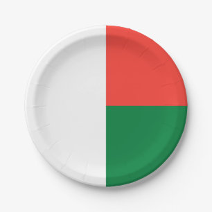 Madagaskar-Flagge Pappteller