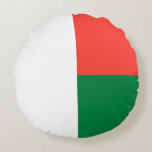 Madagaskar-Flagge Rundes Kissen<br><div class="desc">Patriotische Flagge Madagaskars.</div>