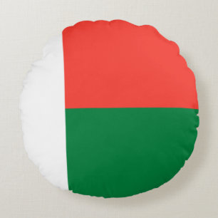 Madagaskar-Flagge Rundes Kissen