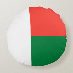 Madagaskar-Flagge Rundes Kissen