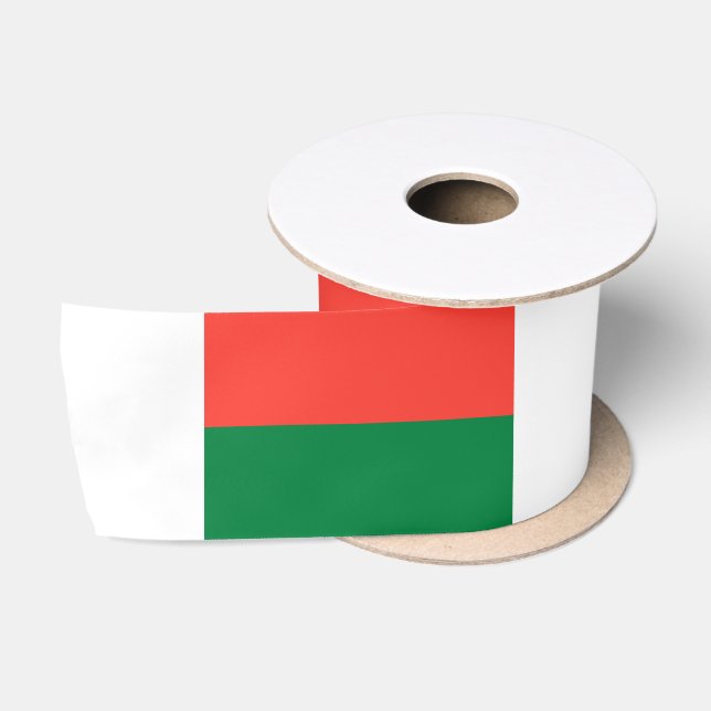 Madagaskar-Flagge Satinband (Spule)