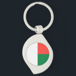 Madagaskar-Flagge Schlüsselanhänger<br><div class="desc">Patriotische Flagge Madagaskars.</div>