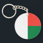 Madagaskar-Flagge Schlüsselanhänger<br><div class="desc">Patriotische Flagge Madagaskars.</div>