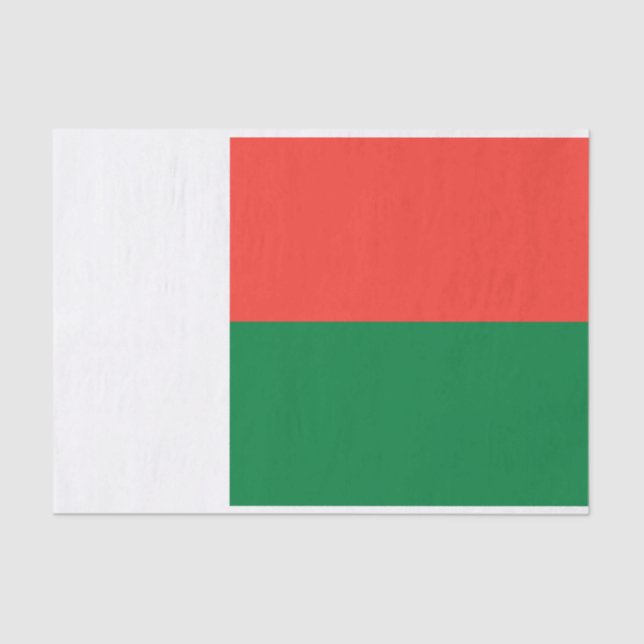 Madagaskar-Flagge Seidenpapier (Vorderseite)