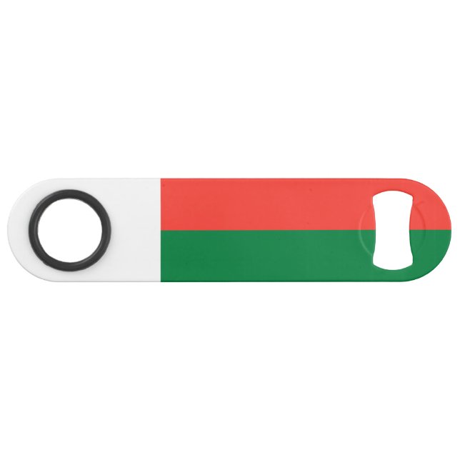 Madagaskar-Flagge Speed Flaschenöffner (Vorderseite (Horizontal))