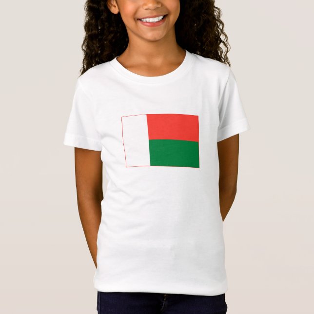 Madagaskar-Flagge T-Shirt (Vorderseite)