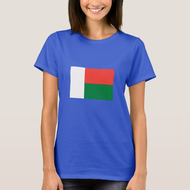 Madagaskar-Flagge T-Shirt (Vorderseite)