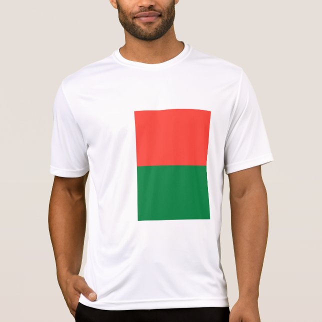 Madagaskar-Flagge T-Shirt (Vorderseite)