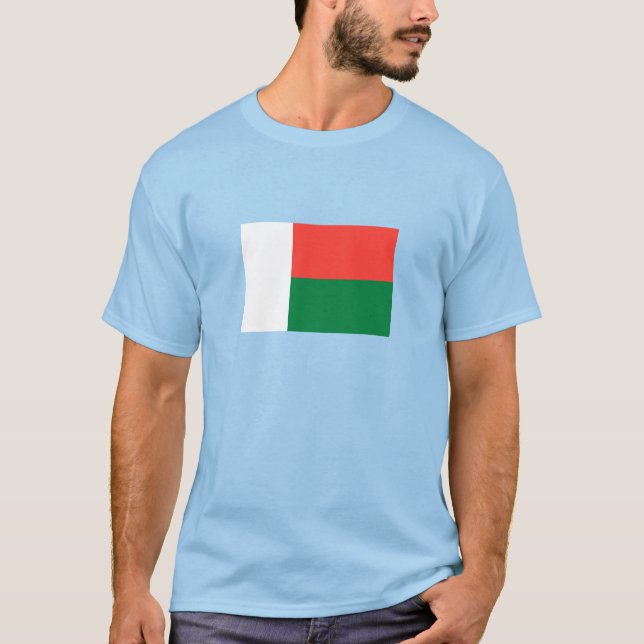 Madagaskar-Flagge T-Shirt (Vorderseite)