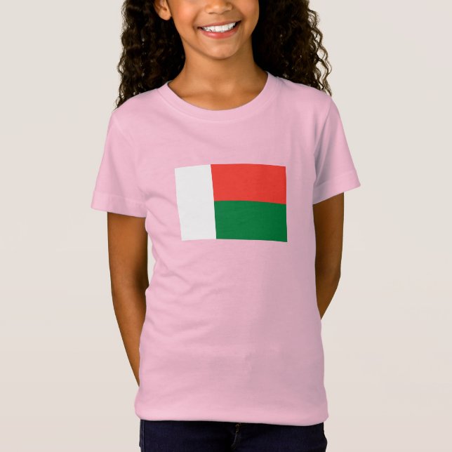 Madagaskar-Flagge T-Shirt (Vorderseite)