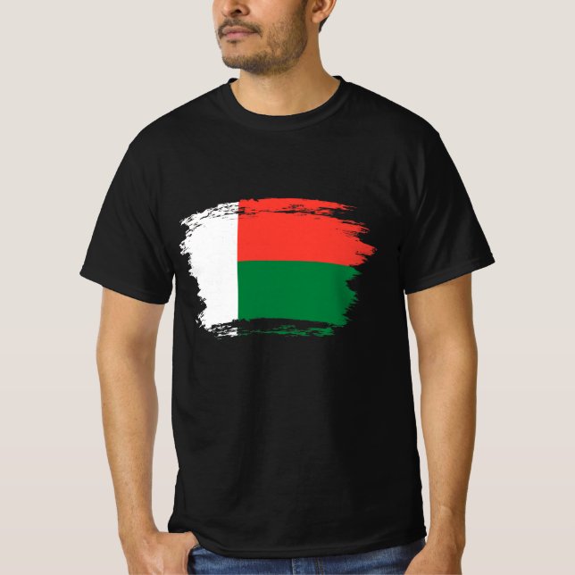 Madagaskar-Flagge T-Shirt (Vorderseite)