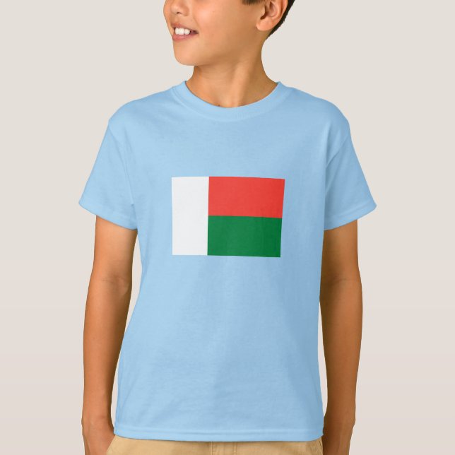 Madagaskar-Flagge T-Shirt (Vorderseite)