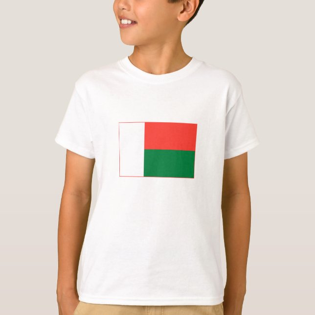 Madagaskar-Flagge T-Shirt (Vorderseite)