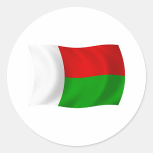 Madagaskar Flaggen Aufkleber