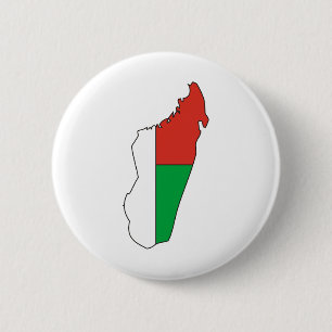Madagaskar-Flaggen-Karte Größengleich Button