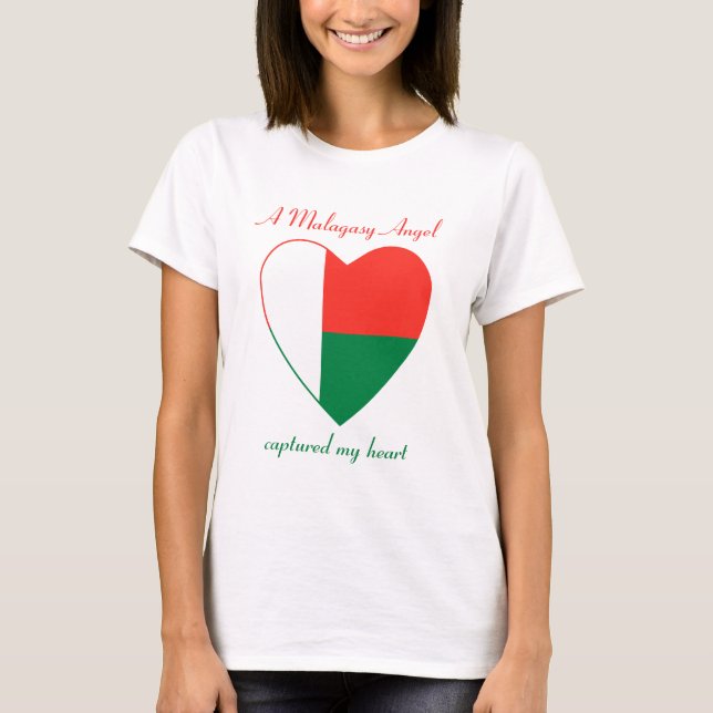 Madagaskar-Flaggen-Schatz-T - Shirt (Vorderseite)