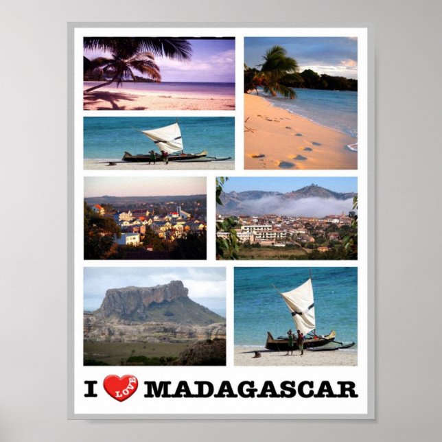 Madagaskar - I Liebe - Poster (Vorne)