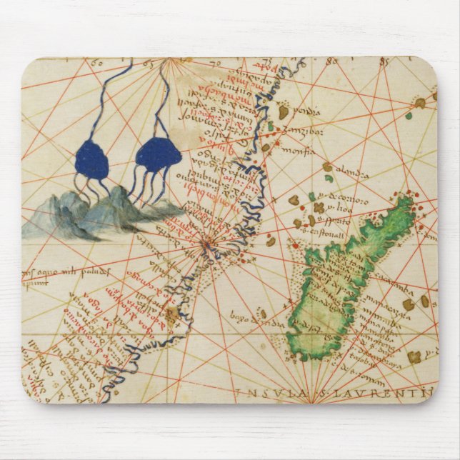 Madagaskar-Karte Mousepad (Vorne)