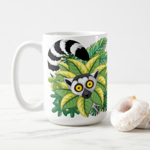 Madagaskar-Lemuren im Exotischen Dschungel Kaffeetasse