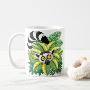 Madagaskar-Lemuren im Exotischen Dschungel Kaffeetasse