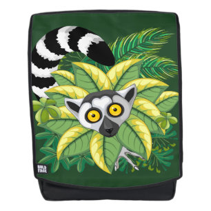 Madagaskar-Lemuren im Exotischen Dschungel Rucksack