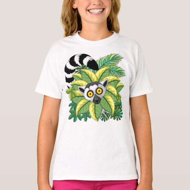 Madagaskar-Lemuren im Exotischen Dschungel T-Shirt (Vorderseite)