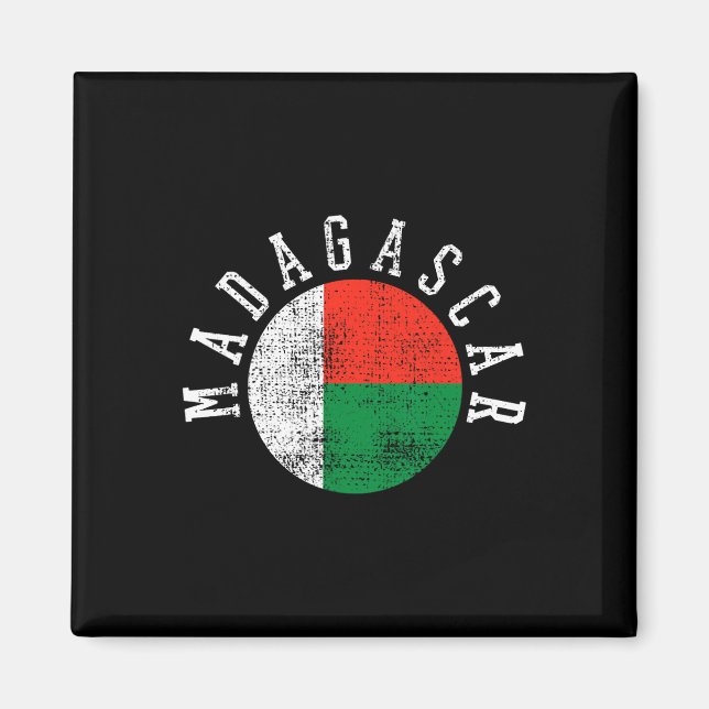 Madagaskar-Malagasy-Flagge Magnet (Vorne)