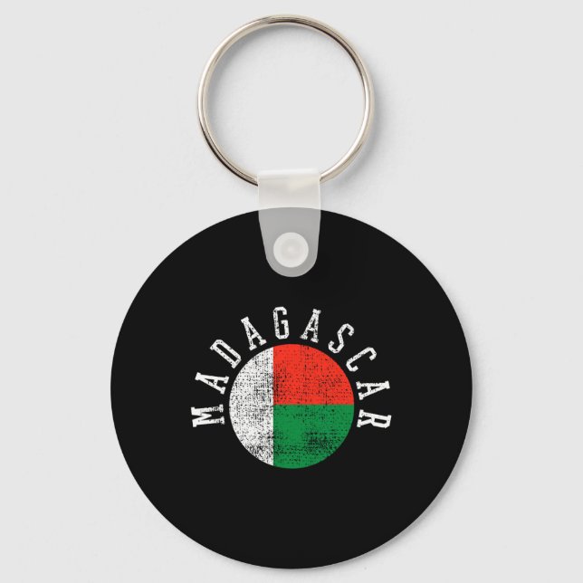 Madagaskar-Malagasy-Flagge Schlüsselanhänger (Vorderseite)
