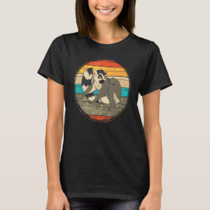 Madagaskar Monkey Zoo Tier Sifakas Retro Lemur T-Shirt